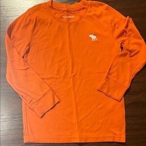 Abercrombie & Fitch Kids Bright Orange Long Sleeve Tee
